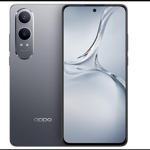 OPPO K12X [Neues nicht aktiviertes und ungeöffnetes + National Joint Garantie] 80W Superblitzladung, Snapdragon 695, Wet Hand Touch Titany Sky Grey 8 GB + 128 GB