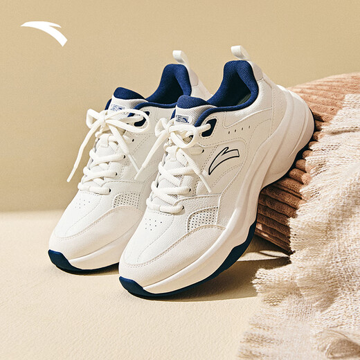 ANTA ACE 2.0丨Lin Xiaoqi's same style casual shoes for women, classic versatile dad shoes, white shoes, thick-soled sneakers