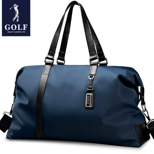 高尔夫（GOLF）男士旅行包大容量商务登机手提包迷彩健身包短途轻便行李袋女 蓝色. 大