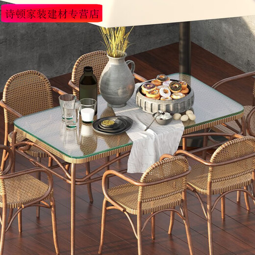 Mekejie tempered glass custom made custom countertop coffee table dining table table glass plate partition custom round rectangular special shape 8mm thick tempered glass straight edge safety angle 13575cm