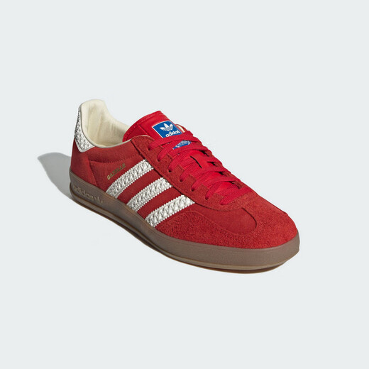 Adidas clover men's and women's shoes GAZELLE INDOOR low-top casual shoes IF1808 red and white 38