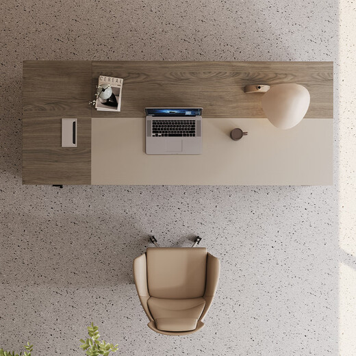 Mu Zhixiao desk boss desk office modern simple office furniture single executive desk president manager supervisor desk 1.6 meters desk + chair