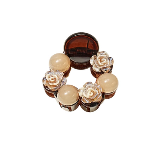 Wanyao's high-end half-tied hair for women with high ponytail grabber fixation artifact 2025 new back of the head hairpin small clip hair accessories camellia grabber 4cm