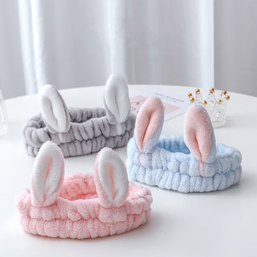 Headband, face wash, hairband, women's facial mask, hairband, wash headband, winter headband, turban, hairpin, men's headwear, Luo Ying Powder