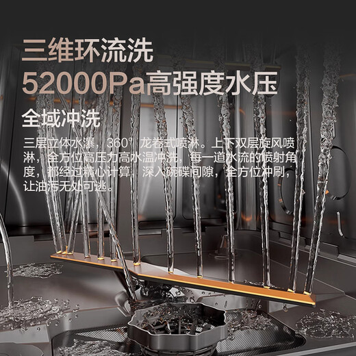 Chigo National Subsidy 20% off Chigo Dishwasher Household Fully Automatic Dishwasher Embedded 13 Sets Large Capacity UV Disinfection Dishwasher 13 Sets Embedded + Color Screen Touch + Independent Control + First-Class Water Efficiency (Black)