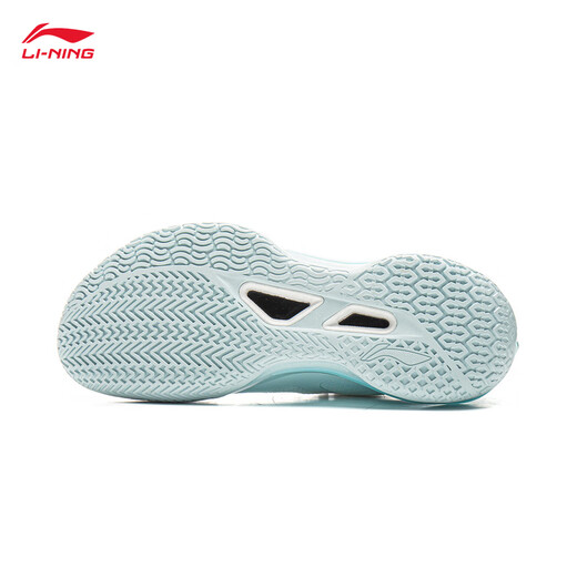 Li Ning Blade 5V2 men's breathable mesh shock-absorbing basketball professional game shoes sports shoes standard white/light blue-14 059-wave light 43