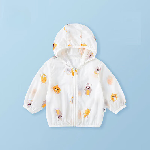 G.DUCKKIDS Little Yellow Duck Children's Sun Protection Clothing Thin One-Year-Old Baby New Breathable Children's Jacket Summer Baby Air Conditioning Cardigan Avocado 100 #