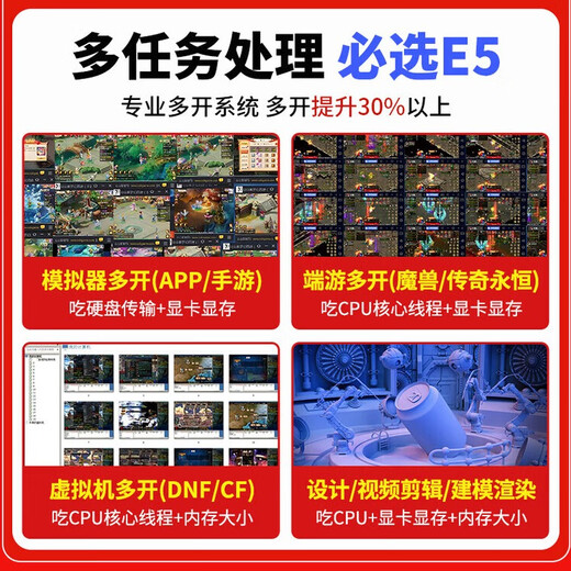 Holy halberd new i9-class i7-class computer host desktop computer desktop assembly computer complete set of complete machine 4060 game live broadcast e-sports office home desktop host diy computer single host 25-year new model + complete machine five-year warranty set of 7 i9-level 36 threads | 64G | tenth generation stable multi-open