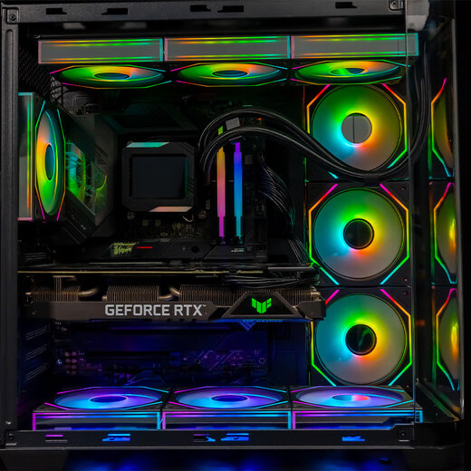 Jungle Leopard Prism 4ème génération pro amélioré Prism 4ème génération MAX refroidi à l'eau 12CM ventilateur de châssis avant et arrière ARGB synchronisation de la lumière divine PWM hub de contrôleur de température Prisme 4ème génération lame inversée ultra noire