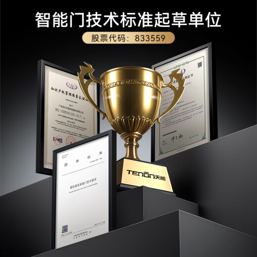 亚太天能一体化智能门AI三摄防盗入户门全自动进户门子母大门M3pro M3pro外开宽单门（1050*2250）