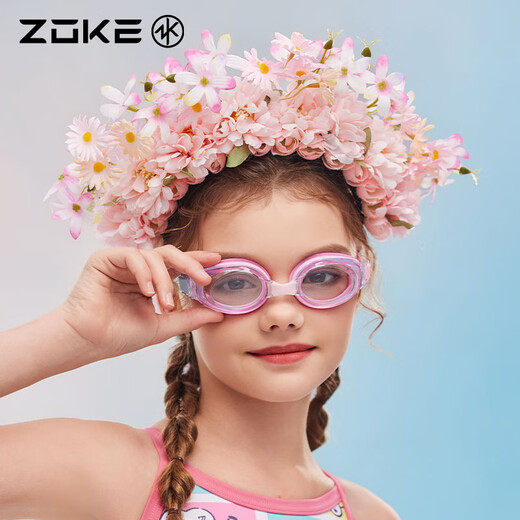 洲克（ZOKE）儿童平光泳镜高清防水防雾护目镜舒适游泳潜水泳镜623502101-7