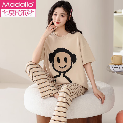 Pijama modal para mujeres en verano algodón puro 2025 Nuevos pantalones de manga corta para la primavera y el verano ropa de ropa casual de ropa para el hogar