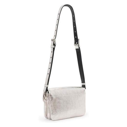 Allsaints Frauen modische und vielseitige leichte Crossbody-Tasche Multifunktions-Umhängetasche täglich Pendel-Reiseartifakt Silber One Size