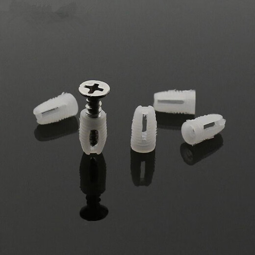 Vinoa screw hole repair and filling, what should I do if the wardrobe door is broken? Cabinet door hinge hinge embedded parts expansion plug nut 4*8+4*10+4*12 25 pieces each