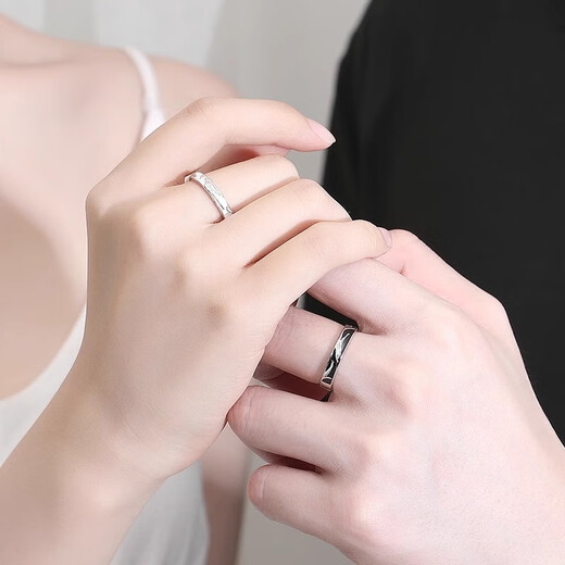 MZMZ Blue Eucalyptus and Bird Platinum Couple Ring PT950 Platinum Pairing Rings Wedding Valentine's Day Birthday Gift for Girlfriend and Wife Light Luxury Style - Live Pairing Rings Local Warehouse/Next Day Delivery