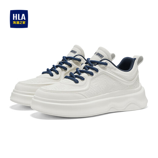 Hailan Home Hla Hla Men's Board Board Shoes Zapatos casuales Summer Summer Being Men's Shoes M298 White and Blue 42