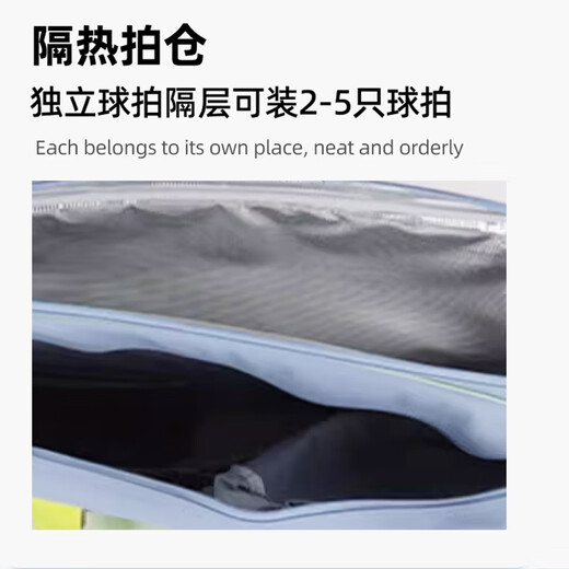 YONEX尤尼克斯羽毛球包手提包大容量背包独立鞋仓BA02531WEX烟熏蓝