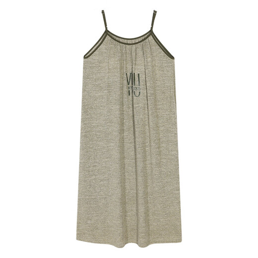Langsha 2025 Summer Nightgown for Women Sospeche Pechón de pecho fría Pajama de longitud media para mujeres DFL [11304] M