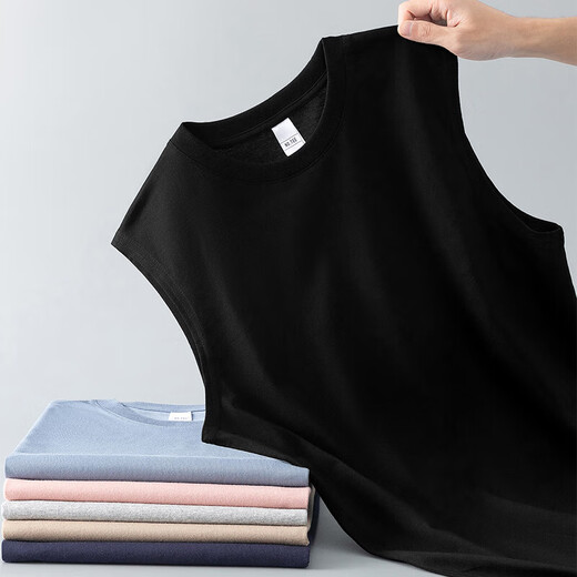 Clearance sports vest men's trendy summer loose solid color sleeveless t-shirt for outdoor wear fitness sports vest sweatshirt Cooling vest clearance Brick red 2XL Recommended weight 125-135 Jin Jin equals 0.5 kg Can be worn