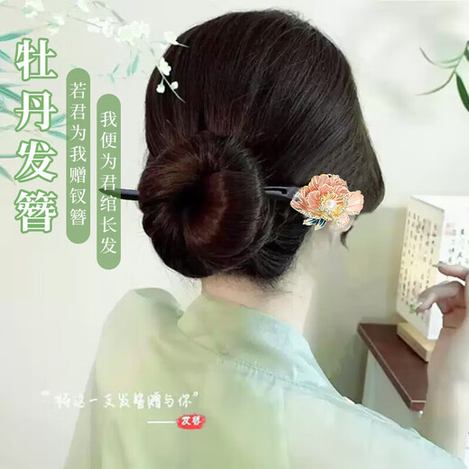 Enchanting cat natural ebony hairpin headdress for women high-end 2025 ancient style hairpin for ladies birthday gift for girls practical