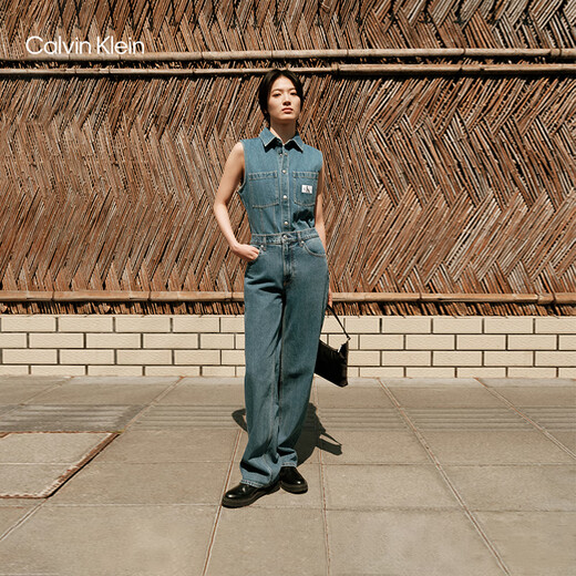 
Calvin KleinJeans [Replica 90 Series] 25 Spring and Summer Men and Women Same Model ck Retro Straight Jeans 4RB701G U1W-Denim Light Blue 32