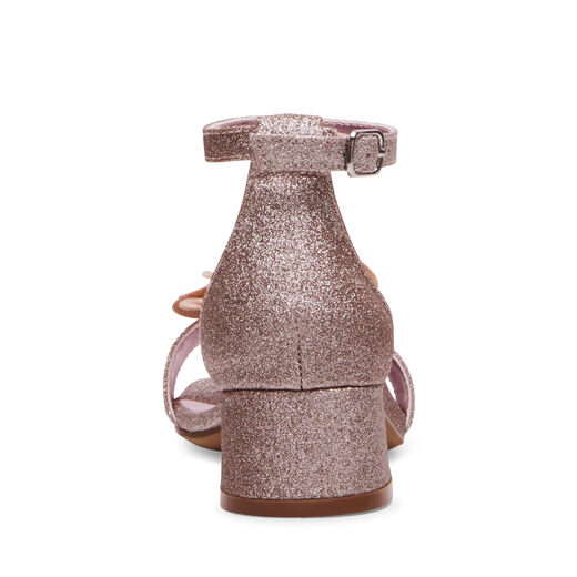 Steve Madden Girls Lessa, Rose Gold Rose Gold 4 Big Kid