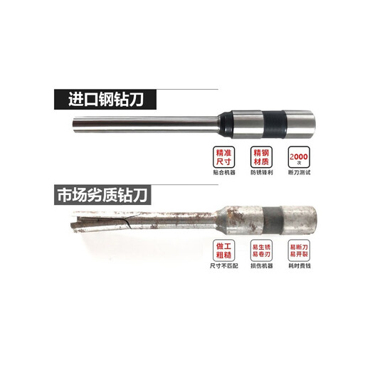 
Kemeika suitable for Deli binding machine drill knife GB certificate drill bit hollow knife 3881 (new imported steel