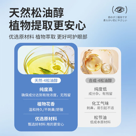 FIT MOMENT4松油醇除螨湿巾眼部专用茶树精油眼睛清洁湿巾痒护眼除螨虫3盒装