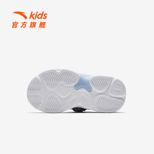 ANTA Children's Sandals Boys' Shoes 2026 Summer New Product Wing Flash Flash Light Outdoor Frame Shoes Beach Shoes Black/Anta White-2 30