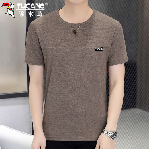 啄木鸟（TUCANO）短袖t恤男圆领夏季宽松凉感半袖薄款打底衫男士高端衣服