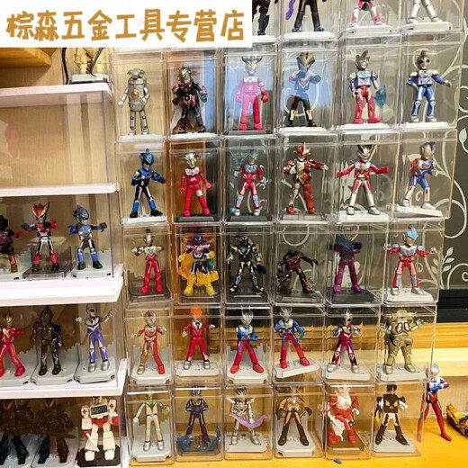 Ao Yan Le Bruco Ultraman Display Box Infinite Stars Edition Shining Edition Building Block Man Model Brook Storage Box Bruco Display Cabinet 12 Pack