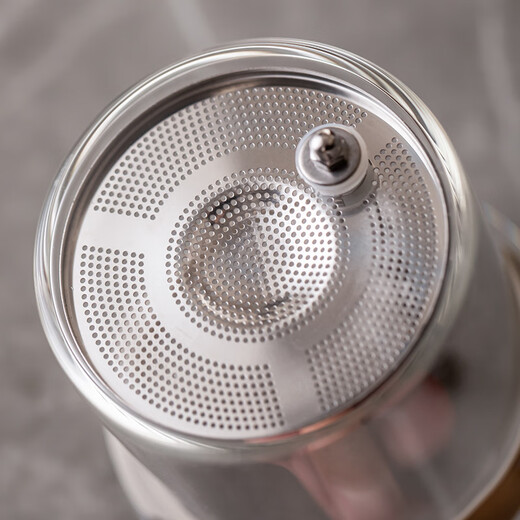 Porcelain brand tea set transparent elegant cup tea water separation glass teapot high temperature resistant office tea tea set