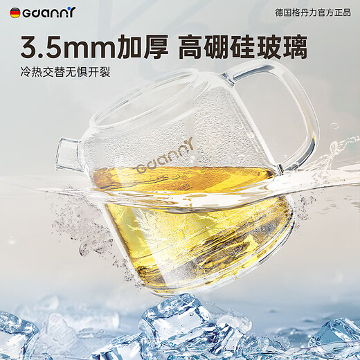 GDANNY German Health Kettle Full Glass Official Flagship Store Electric Boiling Water Hot Water Stewing Tea Insulation Fully Automatic Constant Temperature New Electric Ceramic Stove Mini Baby Milk Making Office Flagship Model - Lifetime Warranty 2L