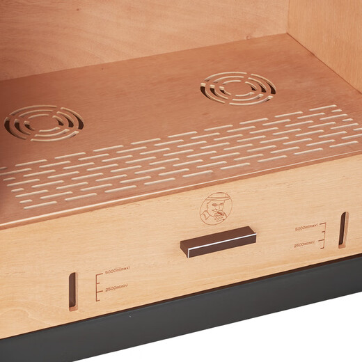 Cigar cabinet with constant temperature and humidity, household red wine display cabinet, tea refrigerated tobacco, white wine and snow paper display, commercial large-capacity cigar room customization, cedar liner, seven-layer shelf, fingerprint lock 348L