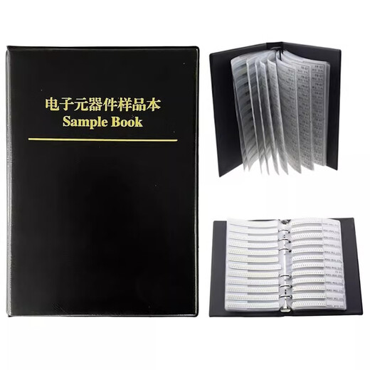 Qidi Resistor Book Capacitor Book Resistor Pack 0201 0402 0603 0805 1206 Resistor Resistor Component Chip Resistor Book 0402 Capacitor Book 80 Types 50 Only