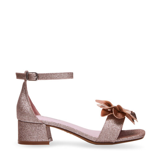 Steve Madden Girls Lessa, Rose Gold Rose Gold 4 Big Kid