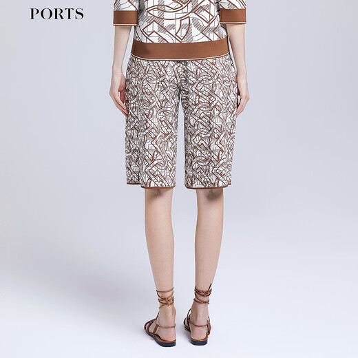 PORTS Women's 2025 Spring and Summer New Shorts LD8K900KKY002 Cocoa Dark Brown M (6)