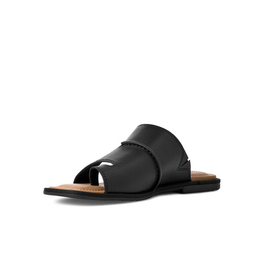Ugg Summer New Damen komfortable Mode Einfache leichte Clip-Toe Casual Flip-Flops Sandalen 1167452 BLK Black 38