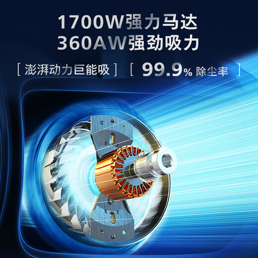 Philips (PHILIPS) horizontal vacuum cleaner household cleaning machine powerful high-power high-suction vacuum dust suction mites mite removal pet family suitable for FC9573