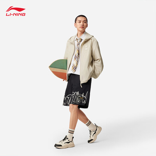 Li-Ning Toy Story Co-Branding-Serie | Sonnenschutzkleidung Herren Leichte, lockere Sport-Windjacke AFDVA07