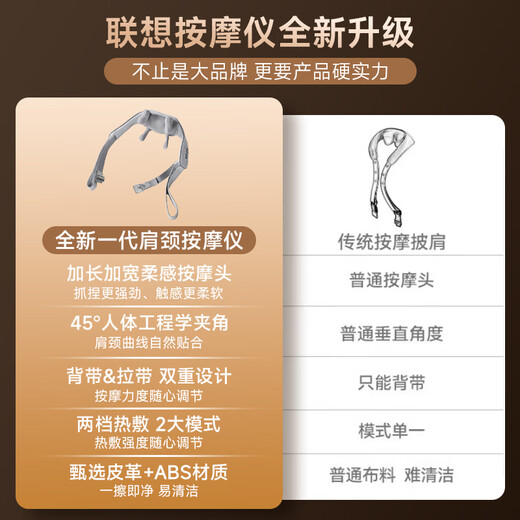 Lenovo cervical spine massager massage shawl massager cervical spine shoulder neck trapezius muscle waist back leg neck massager birthday gift for elders, mothers and mothers-in-law, high-end and practical