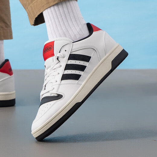 阿迪达斯 （adidas）板鞋男鞋 2025夏季新款运动鞋低帮透气休闲鞋耐磨轻便小白鞋 KK1283/时尚小白鞋/新到货 45 （内长280mm）