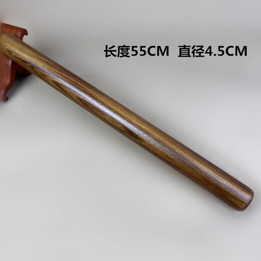 Jingfang selects huanghuali wood rolling pin for home baking and pressing, with round pointed ends at both ends, dumpling skin rolling pin, solid wood rolling pin, huanghuali 65 cm, extended version