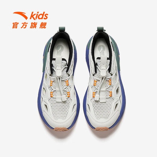 ANTA children's sandals, boys' shoes, 2025 summer new off-road frame shoes, outdoor sports shoes, beach shoes, digital fog gray-1 34