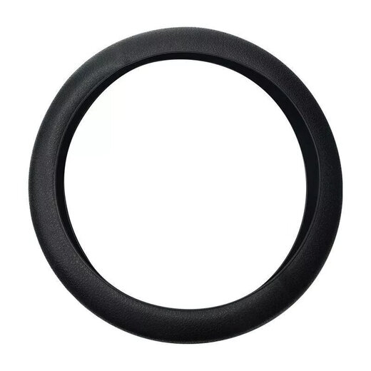 Universal silicone steering wheel cover, sports steering wheel cover, car four-season truck, men's and women's car non-slip silicone, silicone leather pattern, black