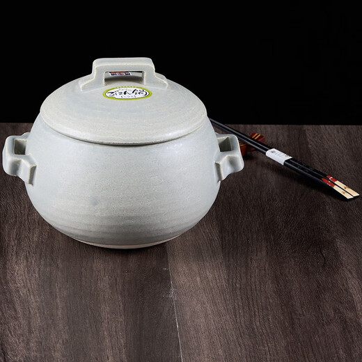 陶瓷王日本原装蓝色土锅砂锅电煮饭煲炖菜锅电磁炉可兼用 14126-91070  明火8号 0ml