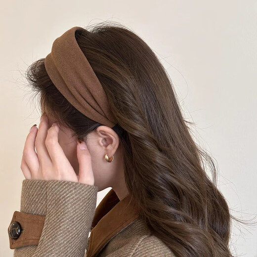 Chimera (CHIMERA) 2-piece high-ceiling small headbands showing face, wide-brimmed Internet celebrity face wash and hair tie headband to cover white hair and press hair girl's birthday gift