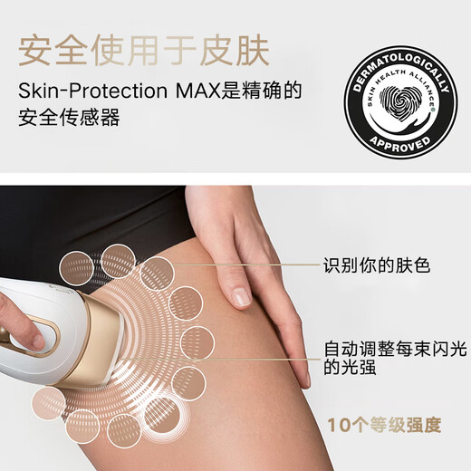 Braun (BRAUN) hair removal device Pro5 shaver original imported pulse light household hair remover whole body underarm lip hair armpit hair leg hair private part shaver beauty salon New Year gift PL5149