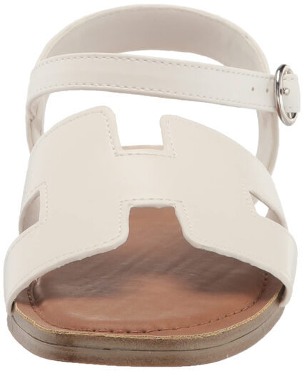 Steve Madden Girls Haydin Flat Sandals, White, Kids 13 White Kids 13