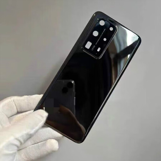 Suitable for Huawei p40pro+ original back cover Huawei p40pro+ original mobile phone glass battery rear screen shell black heat dissipation sticker + adhesive without frame